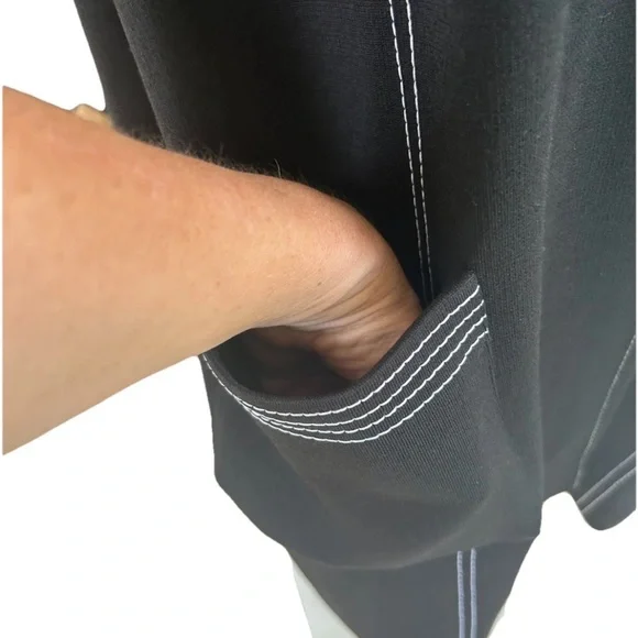 St. John Black Wool Blend One Button SingleJacket Size Small - Picture 9 of 12